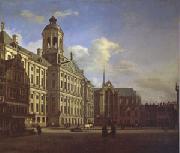 Jan van der Heyden The Dam with the New Town Hall in Amsterdam (mk05) oil painting reproduction